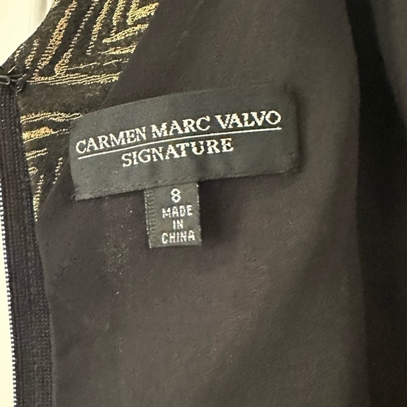 Carmen Marc Valvo Signature Beaded Tank Top and Skirt Set - Picture 5 of 16